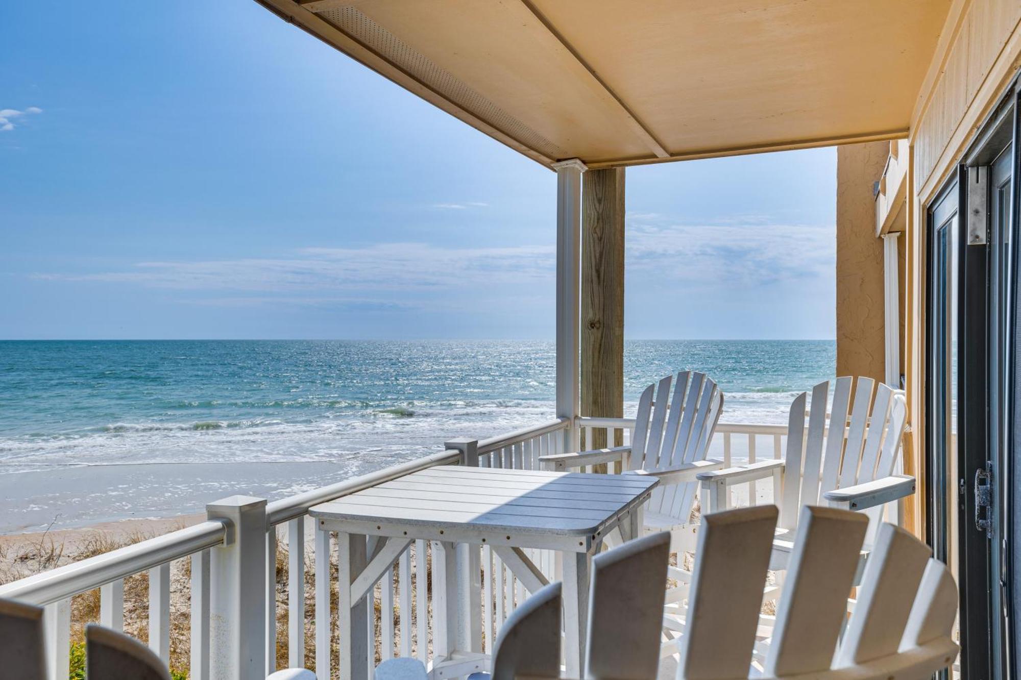 Steps To The Beach Oceanfront Condo With Lanai! North Topsail Beach Dış mekan fotoğraf