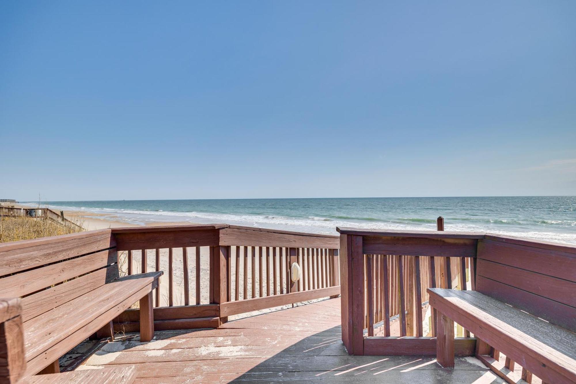 Steps To The Beach Oceanfront Condo With Lanai! North Topsail Beach Dış mekan fotoğraf