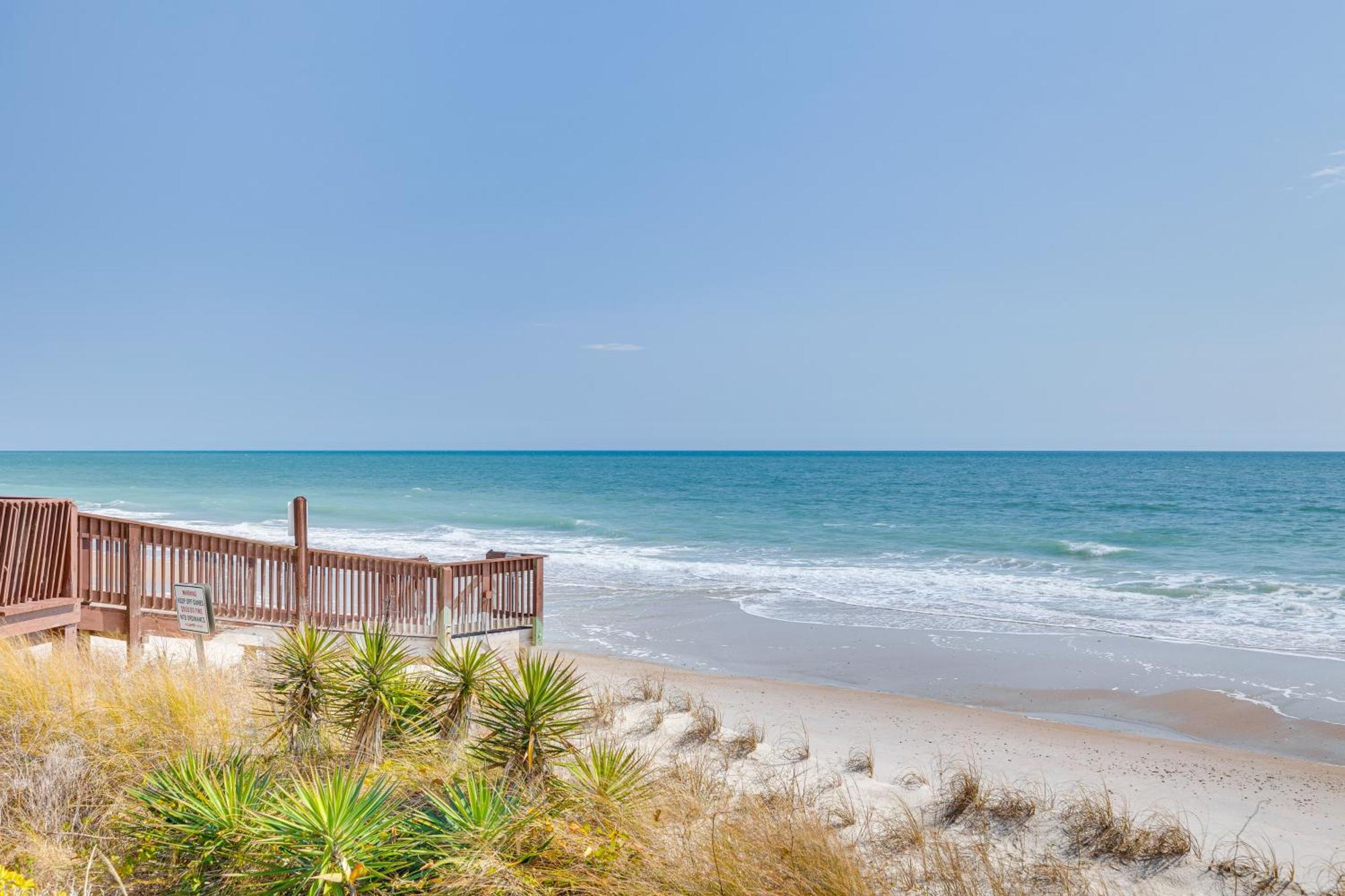 Steps To The Beach Oceanfront Condo With Lanai! North Topsail Beach Dış mekan fotoğraf