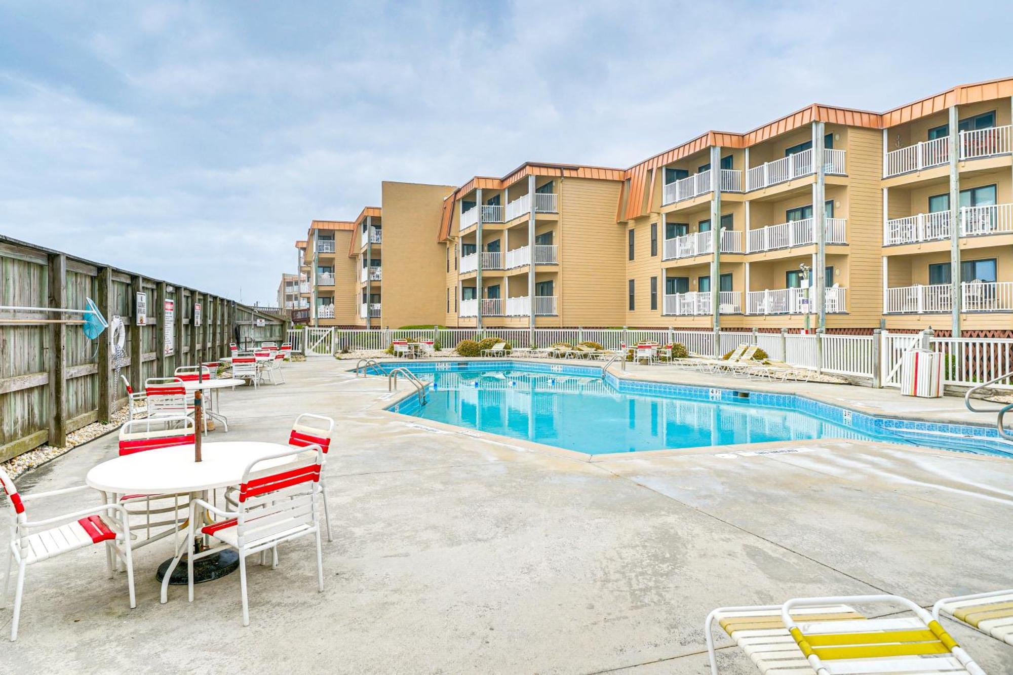 Steps To The Beach Oceanfront Condo With Lanai! North Topsail Beach Dış mekan fotoğraf