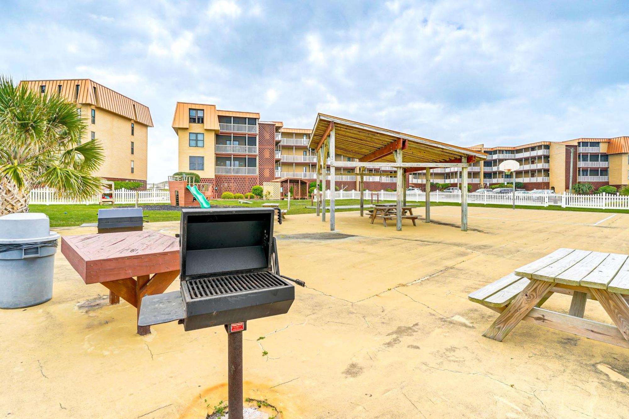 Steps To The Beach Oceanfront Condo With Lanai! North Topsail Beach Dış mekan fotoğraf