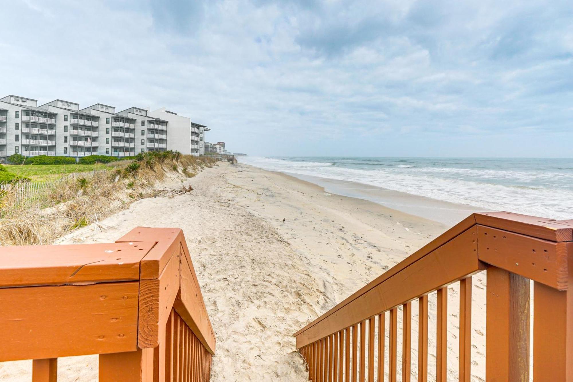 Steps To The Beach Oceanfront Condo With Lanai! North Topsail Beach Dış mekan fotoğraf