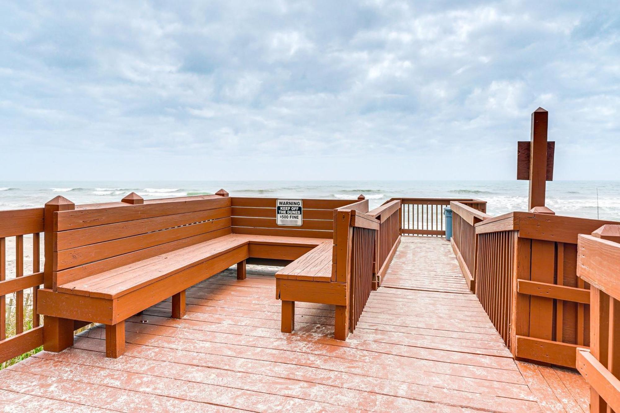 Steps To The Beach Oceanfront Condo With Lanai! North Topsail Beach Dış mekan fotoğraf