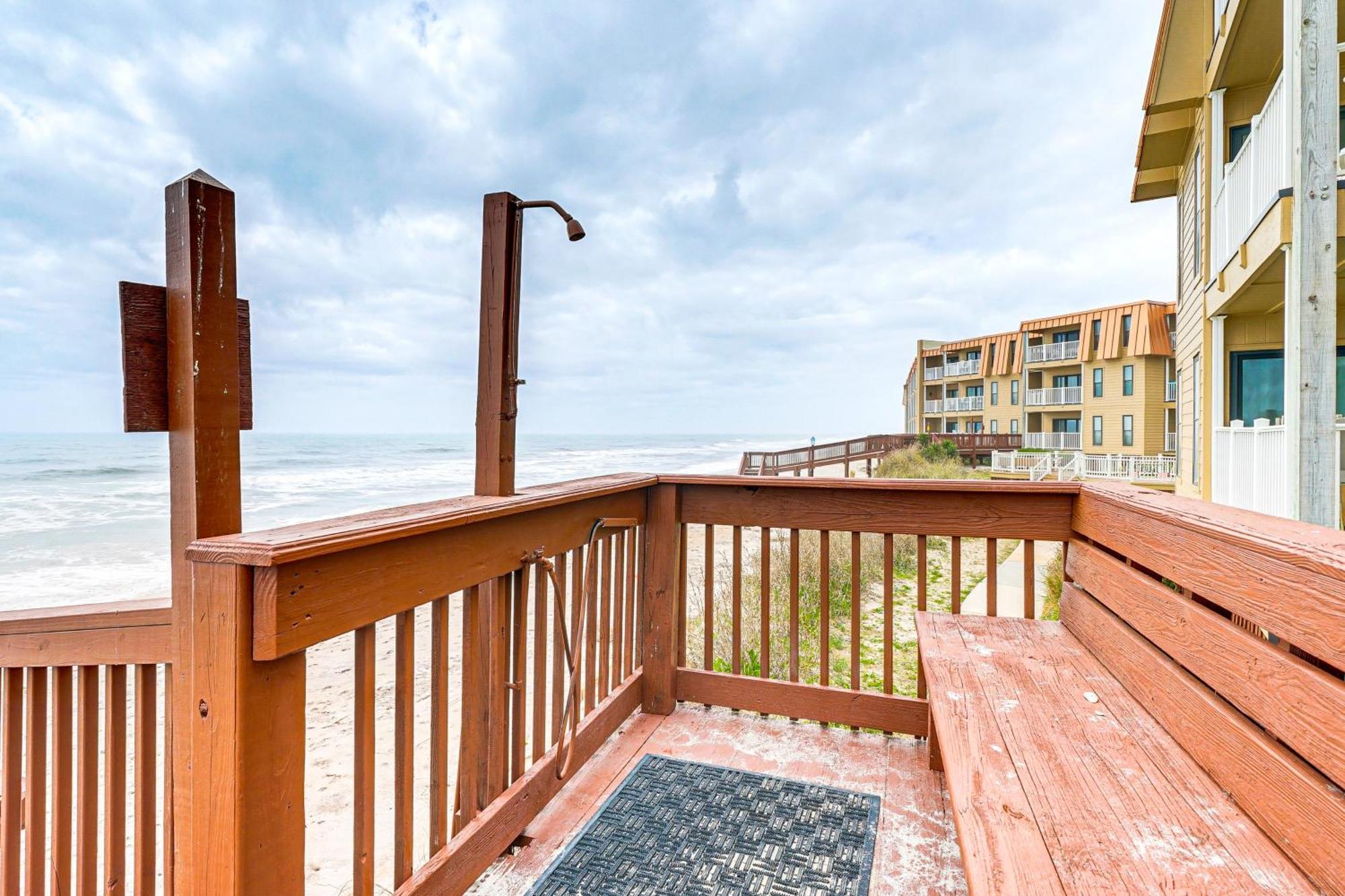 Steps To The Beach Oceanfront Condo With Lanai! North Topsail Beach Dış mekan fotoğraf